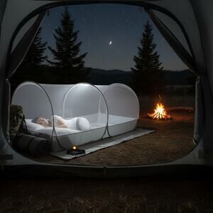 Pop Up Mosquito Net Bed Tent Portable Travel Camping Adult Baby Foldable Mesh